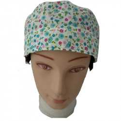 Chapeaux de salle d’opération FLORES pour cheveux longs et réglables et avec BolsoHatillo TC absorbante