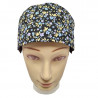 Damen Operating Caps BLUE FLOWERS für lange Haare BolsoHatillo TC