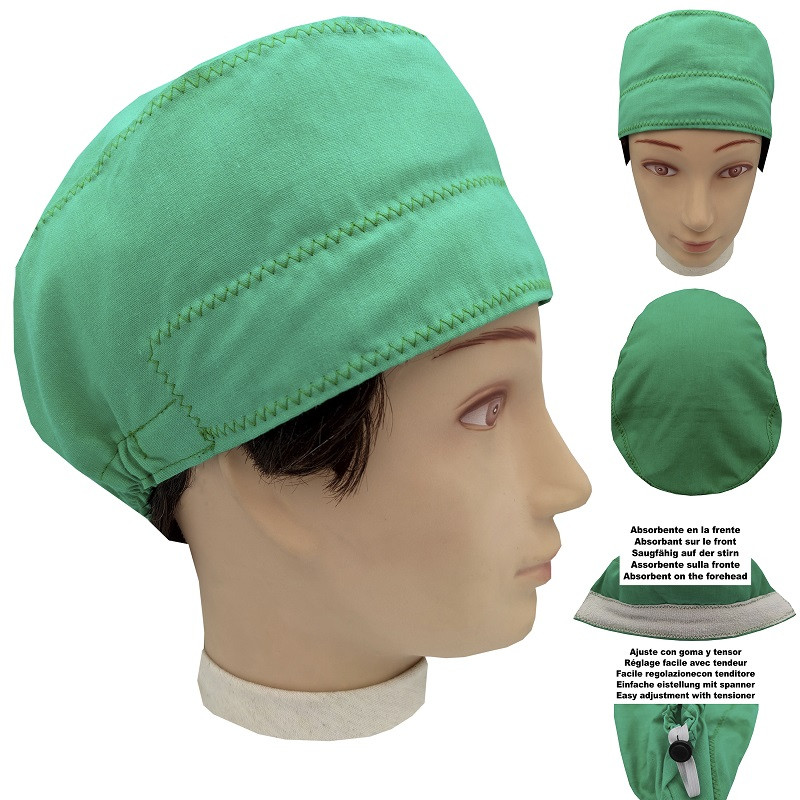 Green Unisex Operating Caps for Men and Women Short Hair BolsoHatillo TC